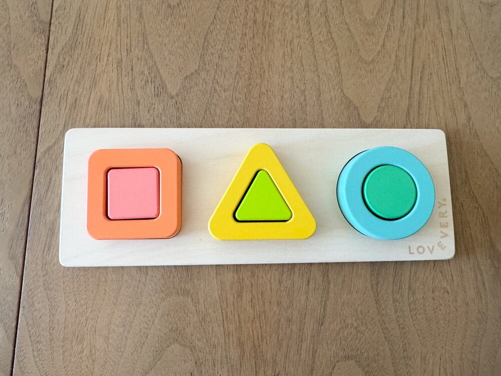 Lovevery Geo Shape Realist Puzzle Triangle Square Circle Montessori